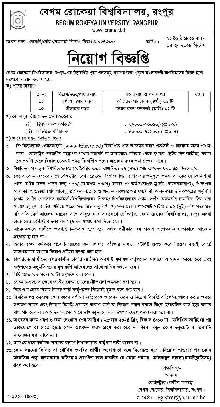 বেগম-রোকেয়া-বিশ্ববিদ্যালয়-নিয়োগ-বিজ্ঞপ্তি-২০২৪-1