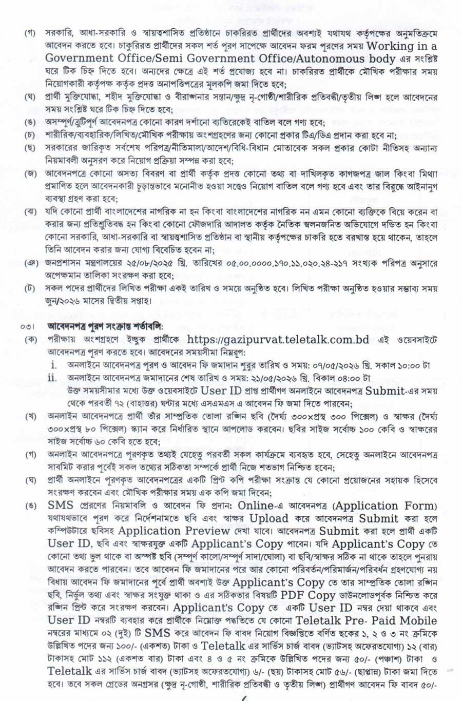 গাজীপুর-কাস্টমস-এক্সাইজ-ও-ভ্যাট-কমিশনারেট-নিয়োগ-বিজ্ঞপ্তি-২০২৬-2
