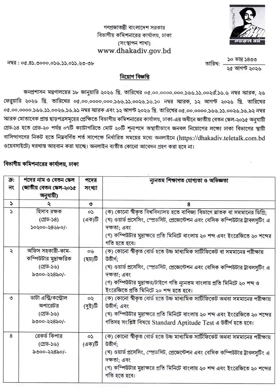 ঢাকা-বিভাগীয়-কমিশনারের-কার্যালয়-নিয়োগ-বিজ্ঞপ্তি-২০২৬-1